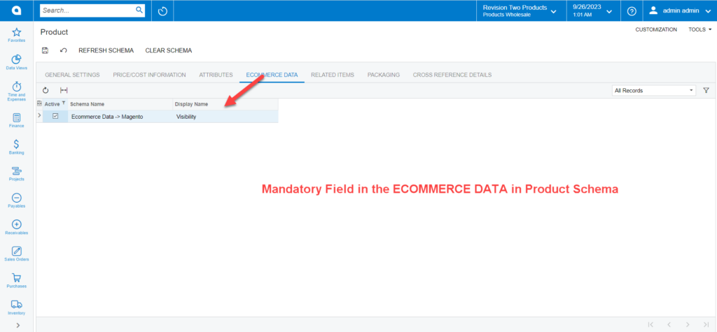 Mandatory Field in E-commerce Data in Product Schema