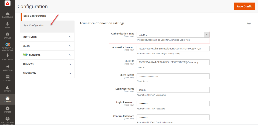 Select the Authentication type as Oauth 2 from the drop-down menu