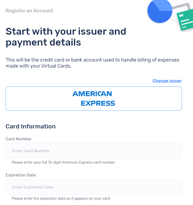 Enter your Pay with Extend card details